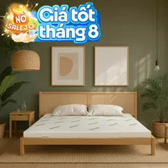 Nệm cao su thiên nhiên Gummi Classic thế hệ mới dày 5/10/15cm