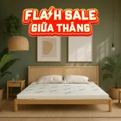 Nệm cao su thiên nhiên Gummi Classic thế hệ mới dày 5/10/15cm