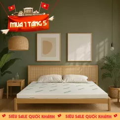 Nệm cao su thiên nhiên Gummi Classic thế hệ mới dày 5/10/15cm