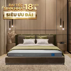 Nệm foam Comfy Cloud 2.0 siêu đàn hồi dày 15cm
