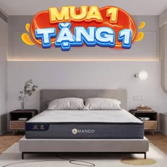 Nệm lò xo Amando Elite Original túi độc lập tiêu chuẩn khách sạn 5 sao dày 23cm