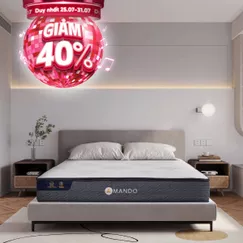 Nệm lò xo Amando Elite Original túi độc lập tiêu chuẩn khách sạn 5 sao dày 23cm