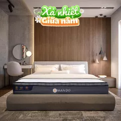 Nệm lò xo túi độc lập Amando Elite Plus giảm tiếng ồn dày 25cm