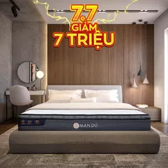 Nệm lò xo túi độc lập Amando Elite Plus giảm tiếng ồn dày 25cm
