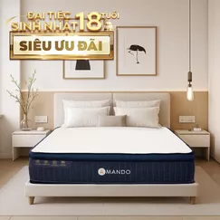 Nệm lò xo Amando Innovation 7 vùng linh hoạt dày 30cm