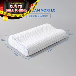 Gối foam Goodnight Nori 1.0 lượn sóng nâng đỡ cổ vai gáy