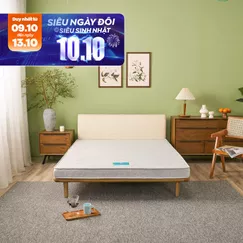 Nệm bông ép cao cấp Wonjun Pure Premium nâng đỡ vững chắc dày 12cm gấp 2