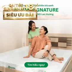 Nệm Gummi Signature – Công nghệ kép, nâng đỡ vượt trội, kháng khuẩn tối đa