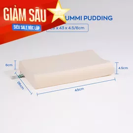 Gối cao su Gummi Pudding 100% thiên nhiên trẻ em