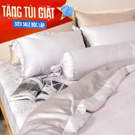 Bộ chăn ga phủ chần Lụa Tencel cao cấp Amando Élan 5 chi tiết TC001