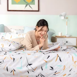Bộ Ga chun microfiber Amando Ellie họa tiết 4 chi tiết M03