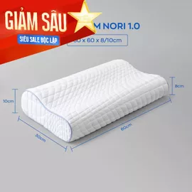 Gối foam Goodnight Nori 1.0 lượn sóng nâng đỡ cổ vai gáy