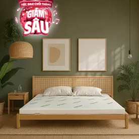 Nệm cao su thiên nhiên Gummi Classic thế hệ mới dày 5/10/15cm