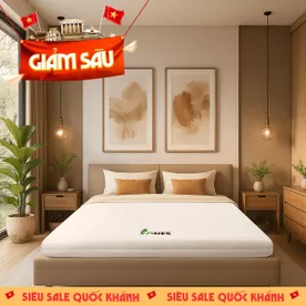 Nệm cao su Gummi 7zones nhập khẩu dày 12cm
