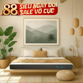 Nệm cao su đa tầng Kim Cương Stella dày 15cm