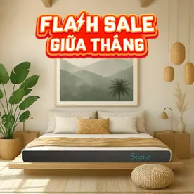 Nệm cao su đa tầng Kim Cương Stella dày 15cm