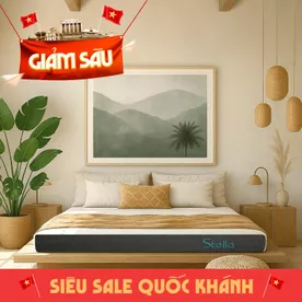 Nệm cao su đa tầng Kim Cương Stella dày 15cm