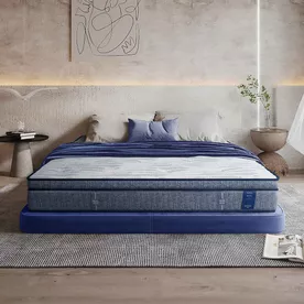 Nệm lò xo King Koil Serene Plus lông cừu gấp 3 nâng đỡ dày 27cm (Phiên bản giới hạn)