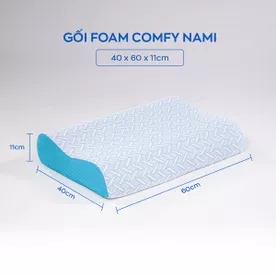 Gối foam Comfy Nami công thái học (BST Ngủ Mát)