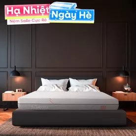 Nệm foam Comfy Lux 1.0 cao cấp kháng khuẩn kép dày 20cm