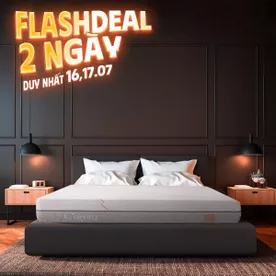 Nệm foam Comfy Lux 1.0 cao cấp kháng khuẩn kép dày 20cm