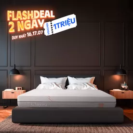 [Giảm thêm 1 triệu] Nệm foam Comfy Lux 1.0 cao cấp kháng khuẩn kép dày 20cm