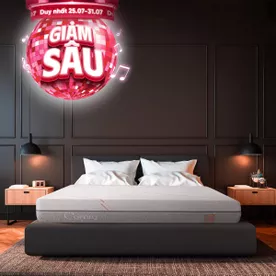 Nệm foam làm mát, kháng khuẩn nâng đỡ 5 vùng Comfy Lux 1.0