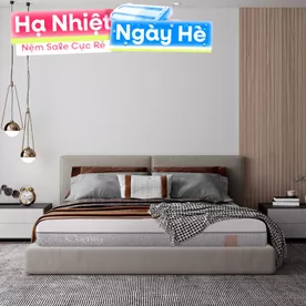 Nệm foam Comfy Lux 2.0 cao cấp kháng khuẩn kép dày 22cm