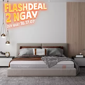 Nệm foam Comfy Lux 2.0 cao cấp kháng khuẩn kép dày 22cm
