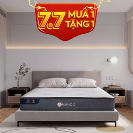 Nệm lò xo Amando Elite Original túi độc lập tiêu chuẩn khách sạn 5 sao dày 23cm