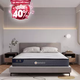 Nệm lò xo Amando Elite Original túi độc lập tiêu chuẩn khách sạn 5 sao dày 23cm