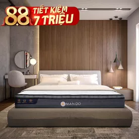 Nệm lò xo túi độc lập Amando Elite Plus giảm tiếng ồn dày 25cm
