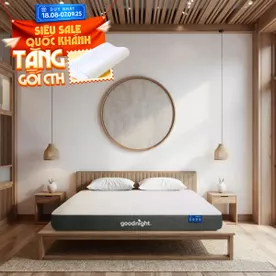 Nệm foam Goodnight Massage 2.0 (Hachi) giảm áp lực dày 15cm