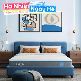 Nệm foam iComfy Coolax massage thoáng mát dày 15cm (BST Ngủ Mát)