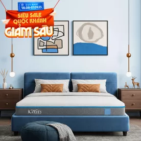 Nệm foam iComfy Coolax massage thoáng mát dày 15cm (BST Ngủ Mát)