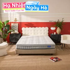 Nệm lò xo Goodnight Sleep Wave giảm tiếng ồn dày 20cm