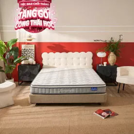Nệm lò xo Goodnight SleepWave Hybrid (Sleep Wave 4.0) giảm tiếng ồn dày 20cm