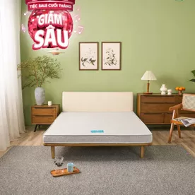 Nệm bông ép cao cấp Wonjun Pure Premium nâng đỡ vững chắc dày 12cm gấp 2