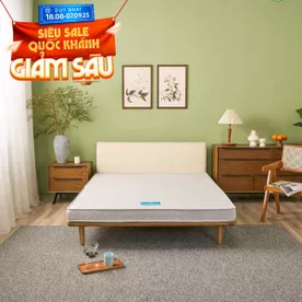 Nệm bông ép cao cấp Wonjun Pure Premium nâng đỡ vững chắc dày 12cm gấp 2