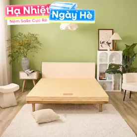 Nệm bông ép Wonjun Pure Carbon kháng khuẩn ưu việt dày 10cm gấp 2