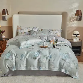 Bộ ga chun Lụa tencel cao cấp Amando Bliss 4 chi tiết mã TC008