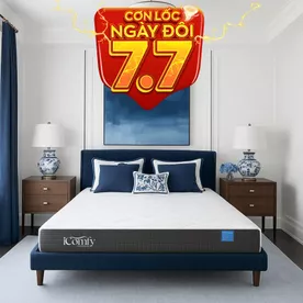 Nệm foam iComfy Coolax Plus nâng cấp làm mát dày 20cm (BST Ngủ Mát)