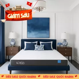 Nệm foam iComfy Coolax Plus nâng cấp làm mát dày 20cm (BST Ngủ Mát)