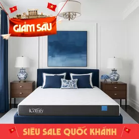 Nệm foam iComfy Coolax Plus nâng cấp làm mát dày 20cm (BST Ngủ Mát)