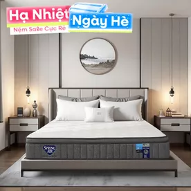 Nệm lò xo Spring Air Back Supporter Firm Cool nâng đỡ làm mát dày 26cm