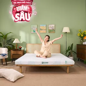 Nệm cao su thiên nhiên tinh chất trà xanh Gummi Signature