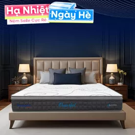 [Mới - Độc quyền] Nệm lò xo túi độc lập 3 vùng Dunlopillo de.Stress Powerful
