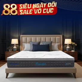 [Mới - Độc quyền] Nệm lò xo túi độc lập 3 vùng Dunlopillo de.Stress Powerful