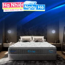 [Mới - Độc quyền] Nệm lò xo song song công nghệ cách ly chuyển động Dunlopillo de.Stress Energy