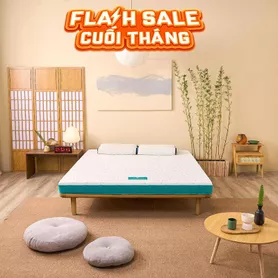 Nệm foam Nhật Bản Aeroflow Standard nâng đỡ cơ thể dày 12cm